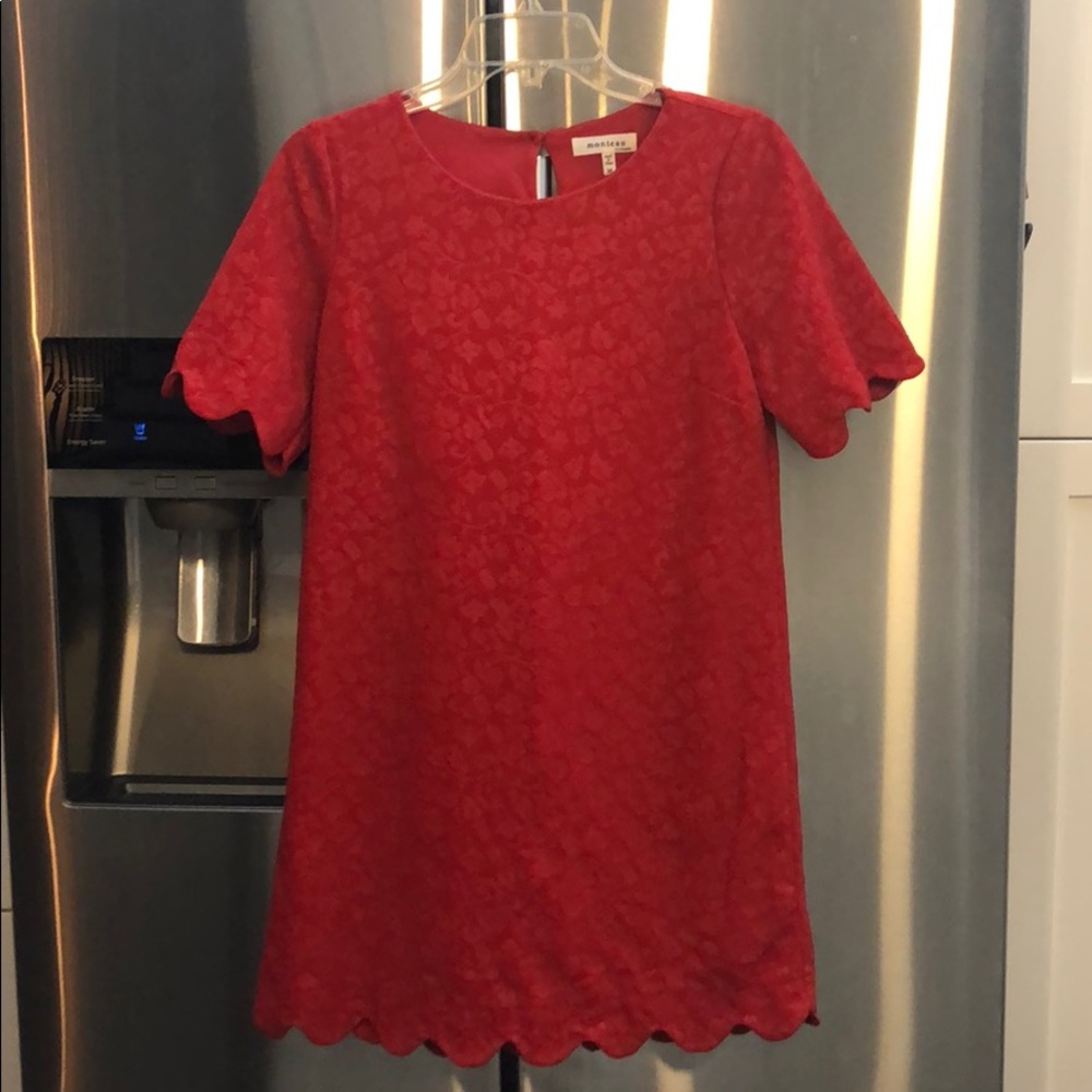 Red Scallop Dress